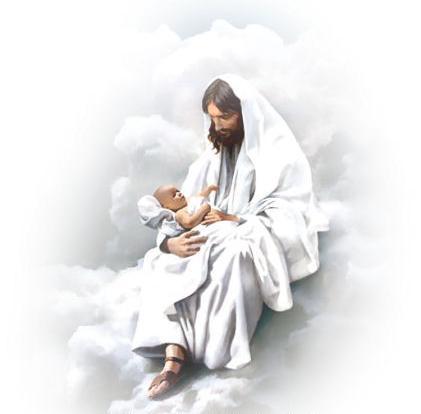 pictures of jesus as a baby. Then I had a vision of Jesus with our babies, 